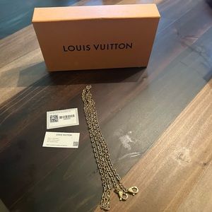 Louis Vuitton Gold Crossbody Chain Strap